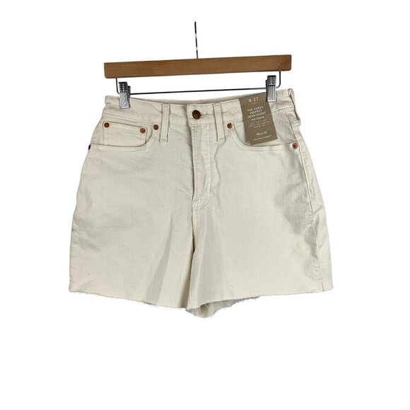 Madewell Curvy Perfect Jean Shorts W27 White - Picture 1 of 5
